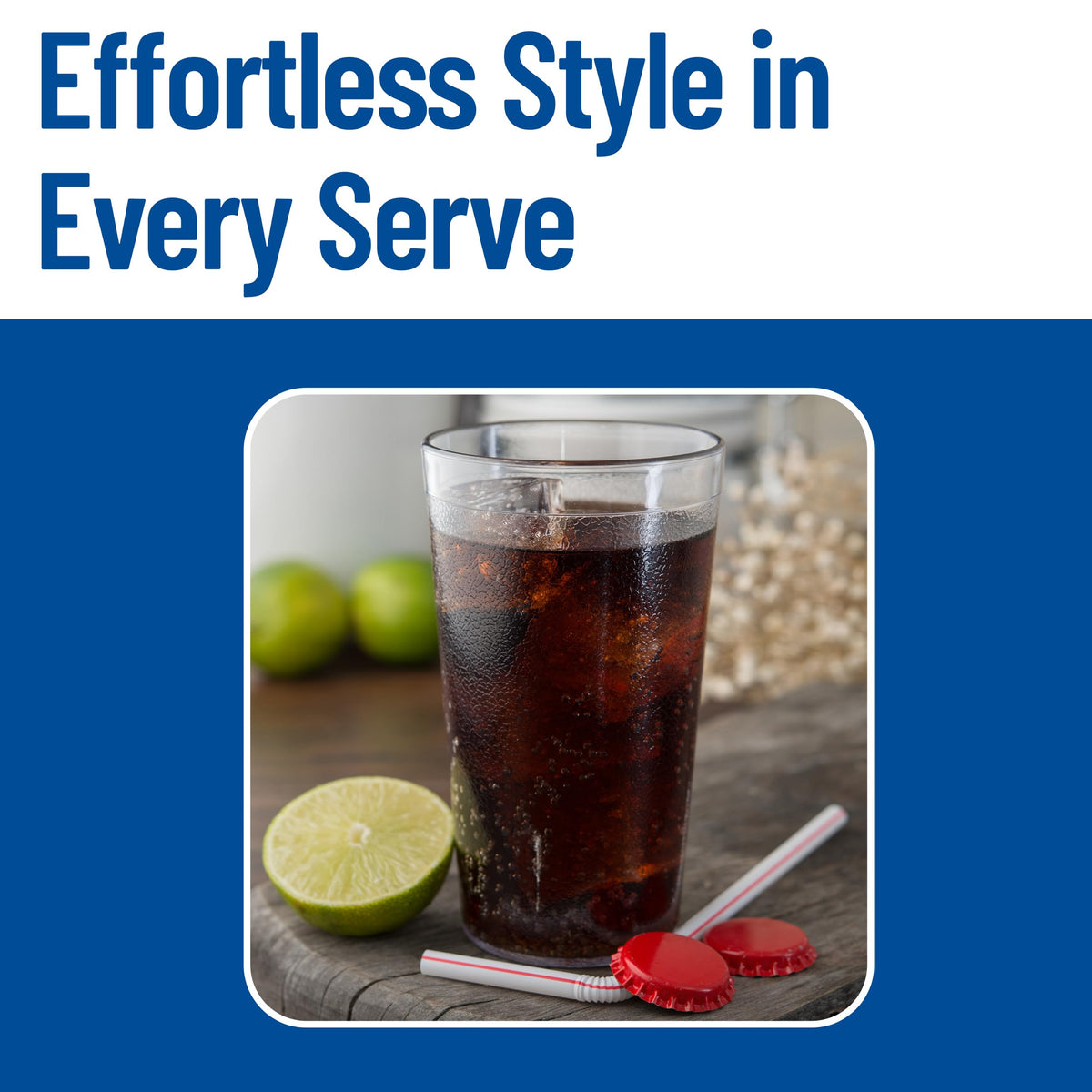Carlisle Plastic Tumbler – 16 oz, Pebble Textured, Stackable, 24-Pack