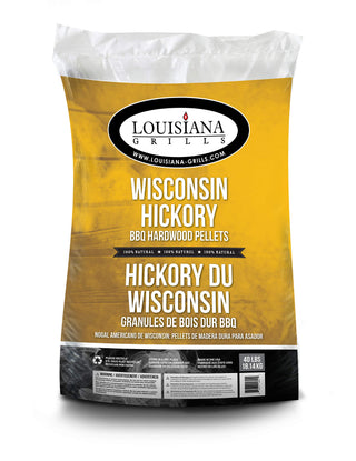 Wisconsin Hickory Pellets by Louisiana Grills – 40 Lb., Plastic, Wisconsin Hickory, Model 55406