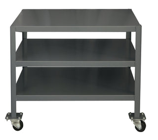 Steel Mobile Medium Duty Machine Table by Durham – Steel, Gray, Model MTM243630-2K395