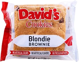 Davids Cookies Individually Wrapped Blondie Brownie, 4 Ounce -- 48 per case.