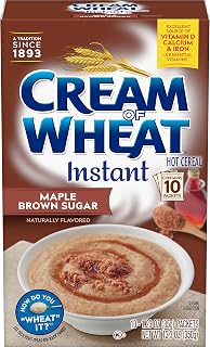 Cream of Wheat Instant Hot Cereal, Maple Brown Sugar, 1.23 Ounce, 10 Packets