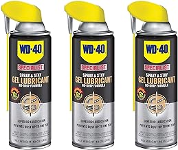 WD-40 Specialist Spray and Stay Gel Lubricant Aerosol Spray, 10 Ounce (3 Pack)