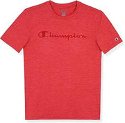 Champion Boys Active T-Shirts Short Sleeve Crew Neck Athletic Signature Logo Tee for Kids
