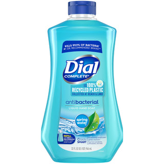 Complete Antibacterial Liquid Hand Soap Refill by Dial – 32 Fl Oz (Pack of 1), Plastic, White