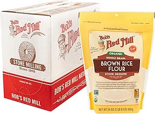 Bob's Red Mill Organic Brown Rice Flour, 24oz (4 Pack)