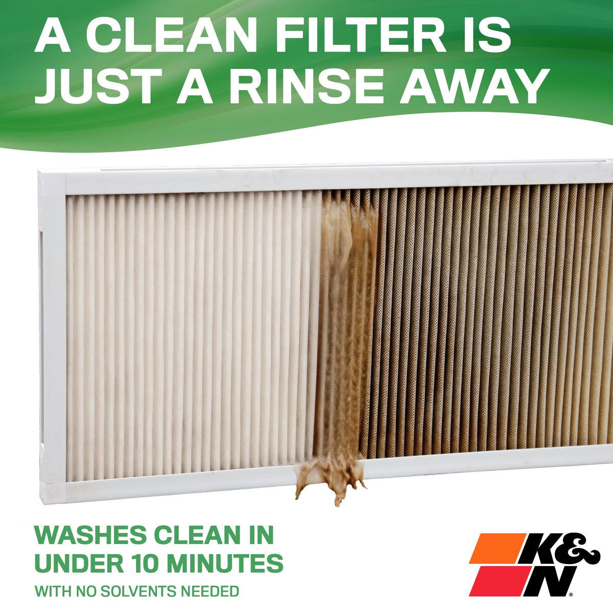 K&N 23.4" x 23.4" x 0.8" / Merv 13 / 1 Furnace Filters
