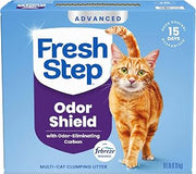 Fresh Step Odor Shield Advanced Multi Cat Clumping Litter with Febreze, 18.5 lb (Package May Vary)