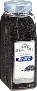 McCormick Culinary Whole Black Sesame Seed, 18 oz (Pack of 6)
