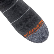 Men's 6 Pack Work Crew Socks by Skechers – Polyester, Charcoal, Model S601157