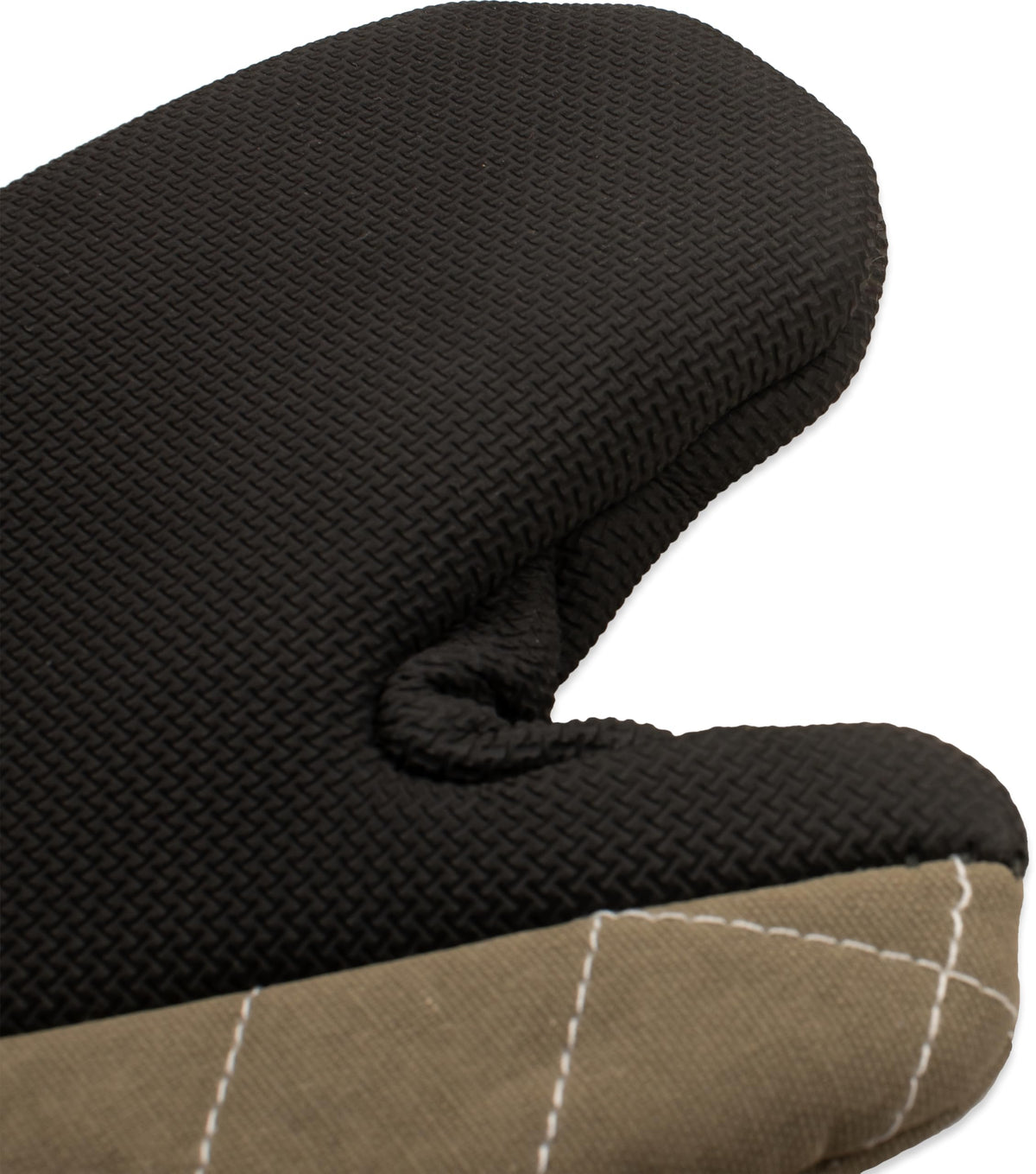 San Jamar Conventional Style / 15" Length / Tan Oven Mitts