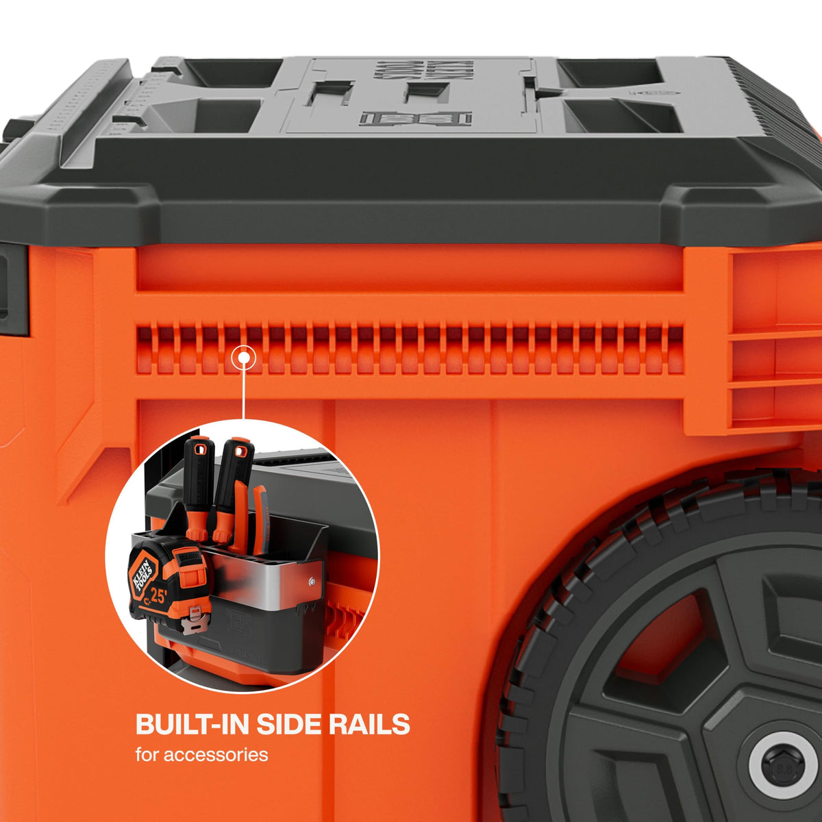 KLEIN TOOLS Rolling / Orange / 250.0 pounds Tool Boxes
