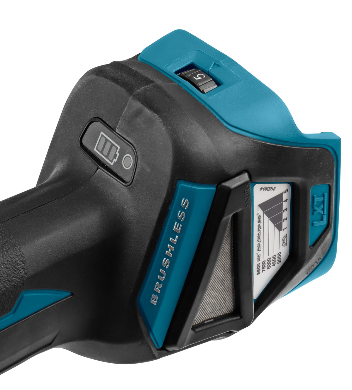 Winkelschleifer 18,0 V (ohne Akku, ohne Ladegerät), 18 V, Farbe, Size by Makita – Model DGA511Z