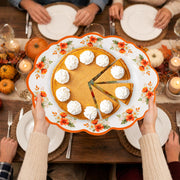 Ceiba Tree Turkey Serving Platter, Melamine, 16 x 12.6 Inch, Thanksgiving
