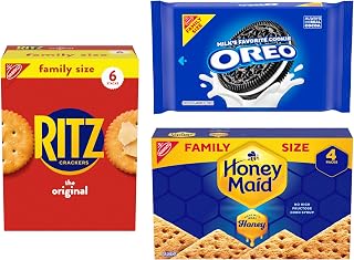 Oreo Cookies, RITZ Crackers, Honey Maid Graham Crackers Variety Pack, 3 ct