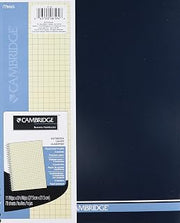 Mead Cambridge Wirebound Quad Notebook, 70 Sheets-Ivory, 2 pk
