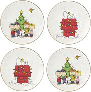 Lenox 899127 Peanuts Gang Accent Plates, Set Of 4, Assorted, Service For 4
