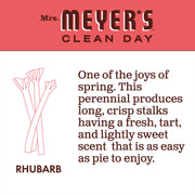 Mrs. MEYER'S Rhubarb(Pack of 3) / 12.5 Fl Oz (Pack of 3) / Rhubarb Hand Wash