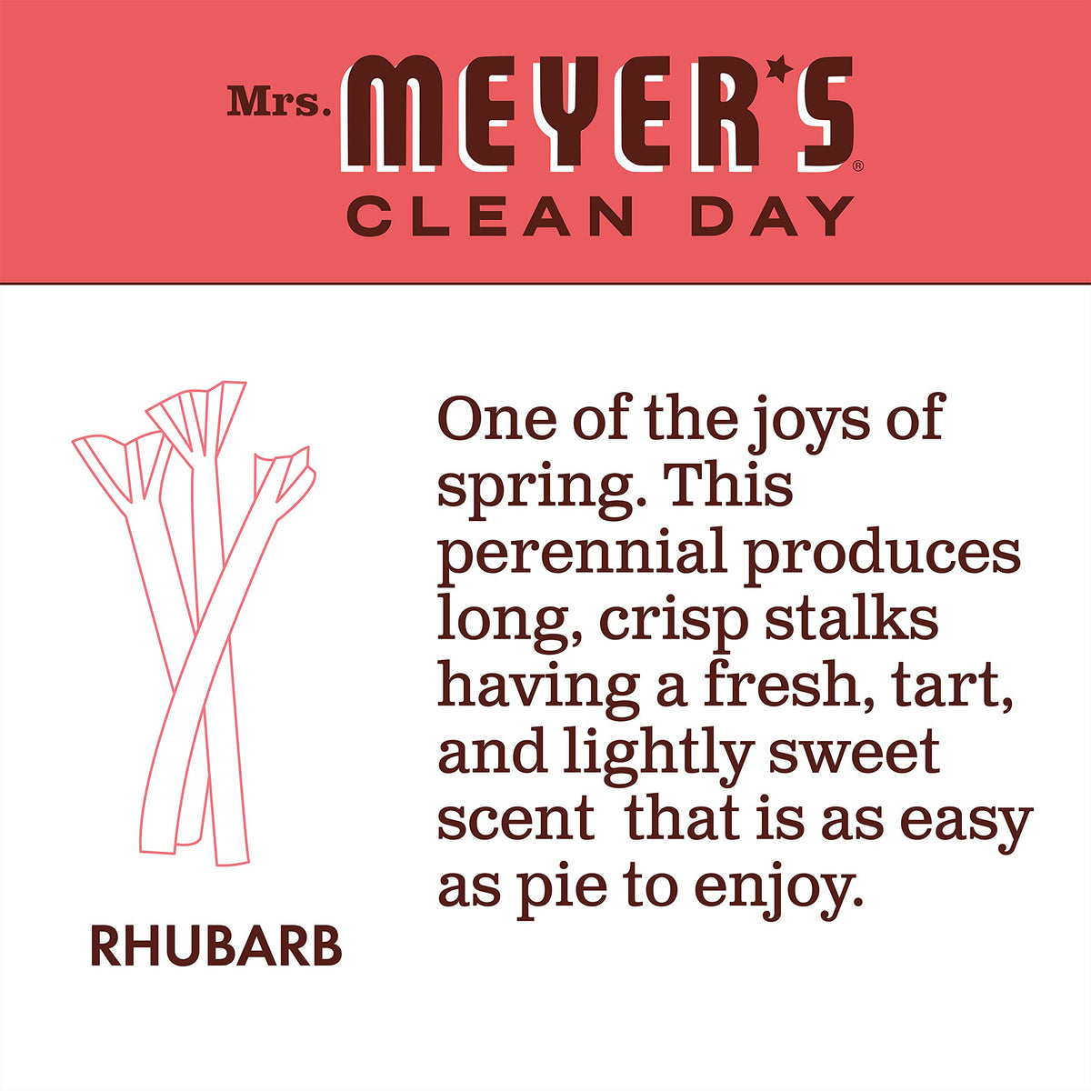 Mrs. MEYER'S Rhubarb(Pack of 3) / 12.5 Fl Oz (Pack of 3) / Rhubarb Hand Wash