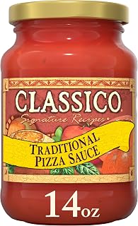 CLASSICO Signature Recipes Traditional Pizza Sauce, 14 oz Jar