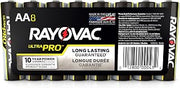 Rayovac Batteries ALAA8PK Alkaline Batteries, Size AA (Pack of 8)