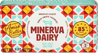 Minerva Dairy Butter Sea Salt Butterfat 85%, 8 Ounce