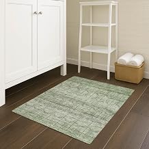 Addison Rugs Chantille ACN2728 Sage 1'8" x 2'6" Indoor/Outdoor, Machine Washable, Easy Clean, Non Shedding, Bedroom, Living Room, Dining Room, Kitchen, Patio Rug