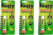 Krazy Glue Elmer's Original Crazy Super Glue All Purpose Instant Repair, 3 Piece