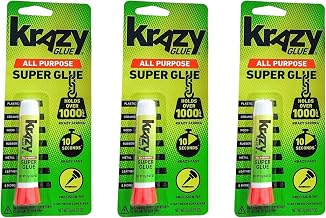 Krazy Glue Elmer's Original Crazy Super Glue All Purpose Instant Repair, 3 Piece
