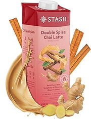 Stash Double Spice Chai Latte - Dairy Free Plant Based Tea Concentrate - Caffeinated - 32 fl oz, 5 Servings