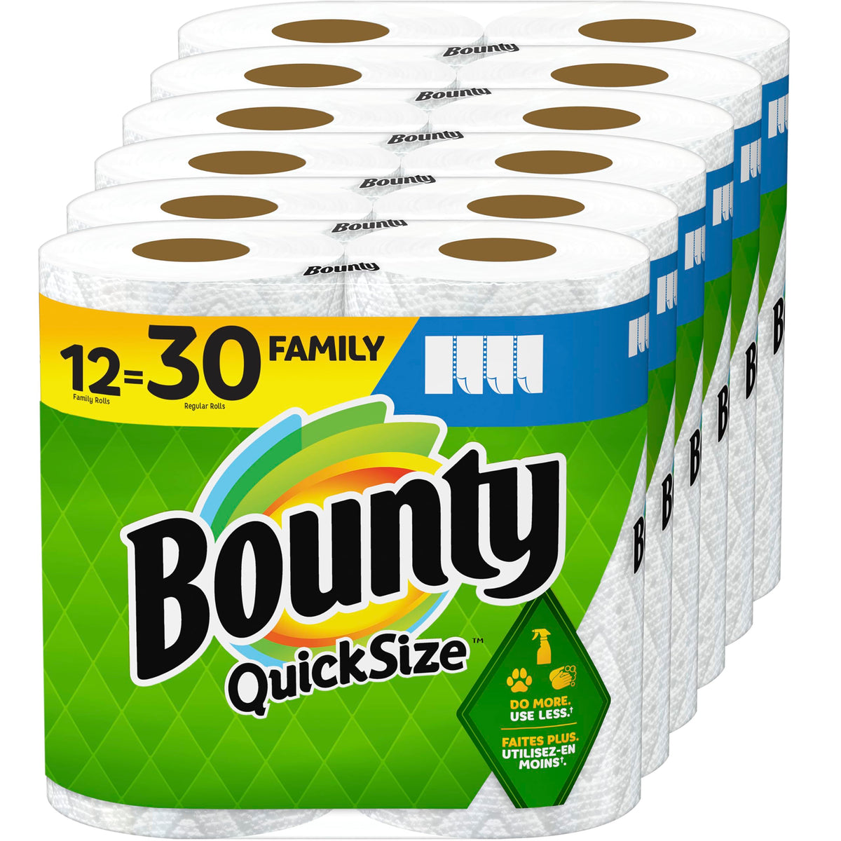 Bounty White / 1 / 117 Sheets (Pack of 12 Rolls) Paper Towels