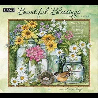 LANG BOUTIFUL BLESSINGS 2026 Wall Calendar - Made in USA