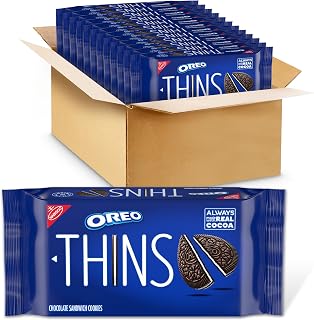 Oreo Thins Chocolate Sandwich Cookies, 12-9.21 oz Packs