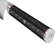 Kaizen 8-Inch Chef's Knife by MIYABI – 8", Steel, Black with Red Accent, Model 34183-203