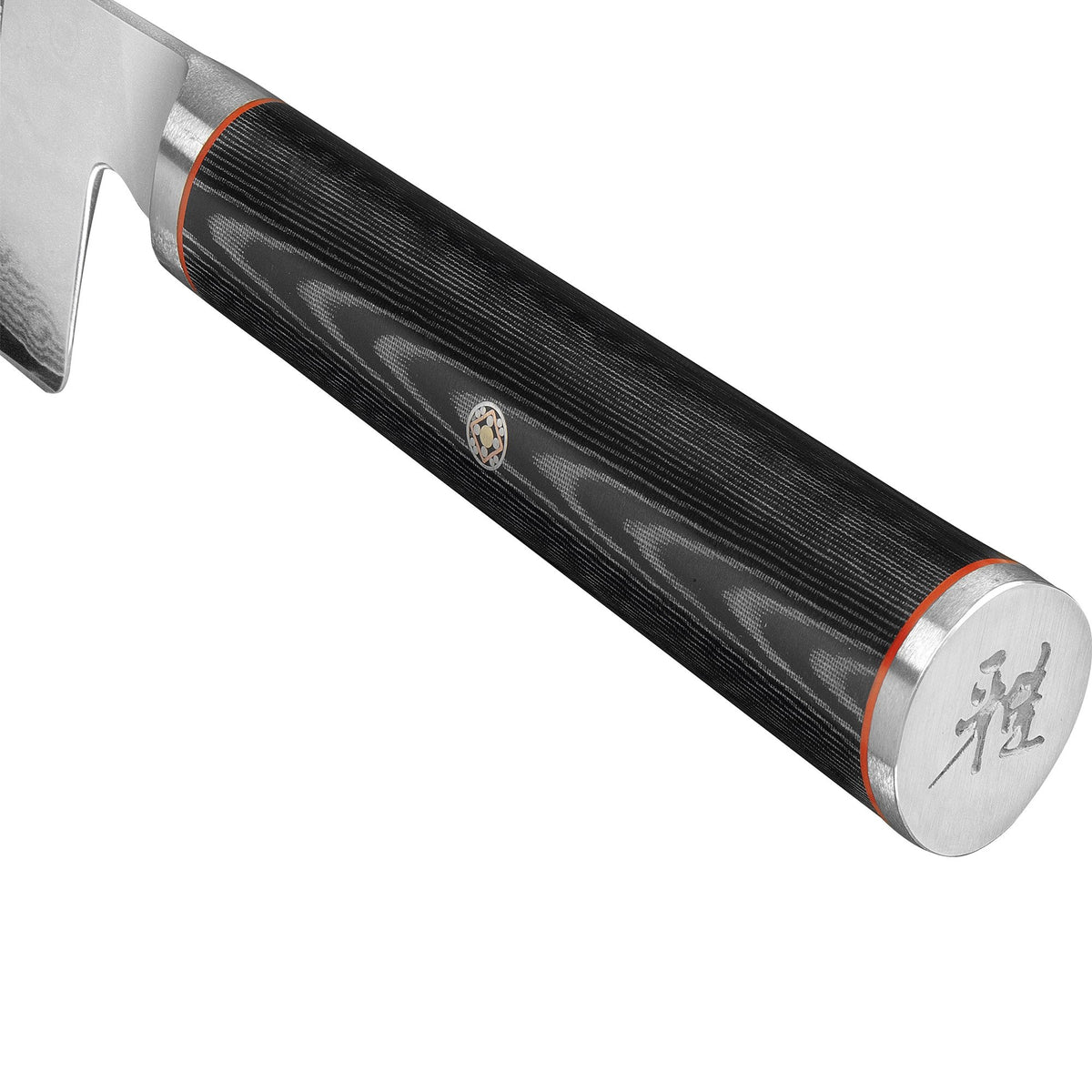 Kaizen 8-Inch Chef's Knife by MIYABI – 8", Steel, Black with Red Accent, Model 34183-203
