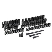 71 Piece 1/4" Drive 6 Pt SAE/mm Master Impact Socket Set by GEARWRENCH – 1/4" Drive, Chrome Molybdenum Steel, Model 84903
