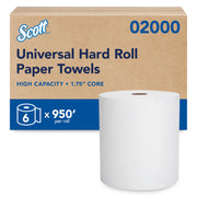 Scott Professional 6 Rolls × 950'/Roll - Essential / White / Scott Hard Roll Towel Paper Towels
