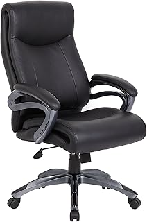 Boss Office Products Double Layer Executive Chair in Black