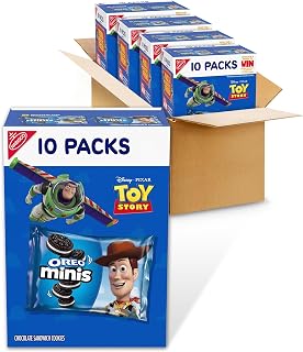 Oreo Minis Chocolate Sandwich Cookies, 40 Total Snack Packs (4 Boxes)