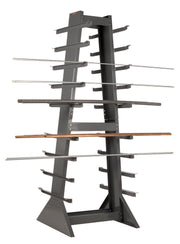 Heavy Duty 14 Gauge Steel Horizontal Storage Rack by Durham – Alloy Steel, Gray, Model HSR-303085-95