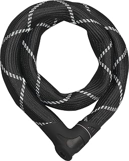 Iven Chain 8210 Chain Lock - Hardened Steel Bicycle Lock - Synthetic Fibre Coated - ABUS Security Level 10