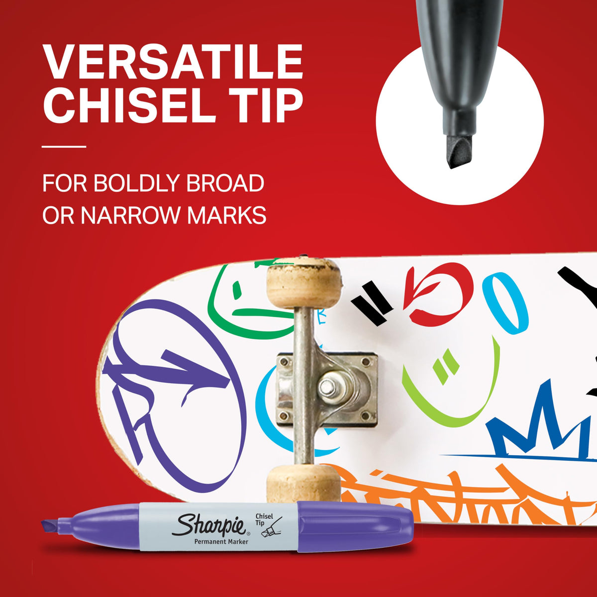 Sharpie 8ct - Assorted Chisel / Markers / 1 Count (Pack of 8) Permanent Markers