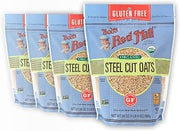 Bob's Red Mill Organic Gluten Free Steel Cut Oats, 24oz (4 Pack)