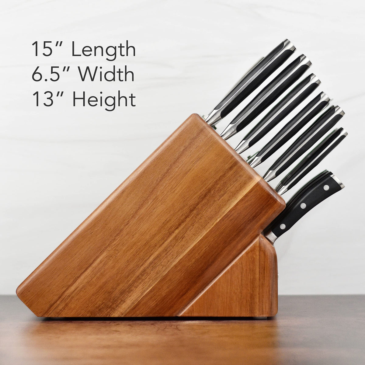 Wusthof 26 Piece Knife Block Set by Wüsthof – 26 Piece, Forged High Carbon Stainless Steel, black;tan, Pack of 26, Model Classic Ikon