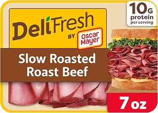Oscar Mayer Deli Fresh Lunch Meat, Slow Roasted Roast Beef, 7 oz Pkg