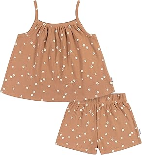 Gerber Baby & Toddler Girls Sleeveless Tank Top and Shorts Set