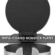 Single Waffle Cone Maker with Rotary Feature by Waring – Stainless Steel, Silver, Pack of 3, Model WWCM180