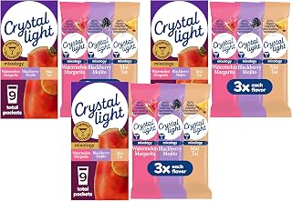Crystal Light Mixology Variety Pack Powdered Drink Mix, 9 single serve packets per Box (Pack of 3)