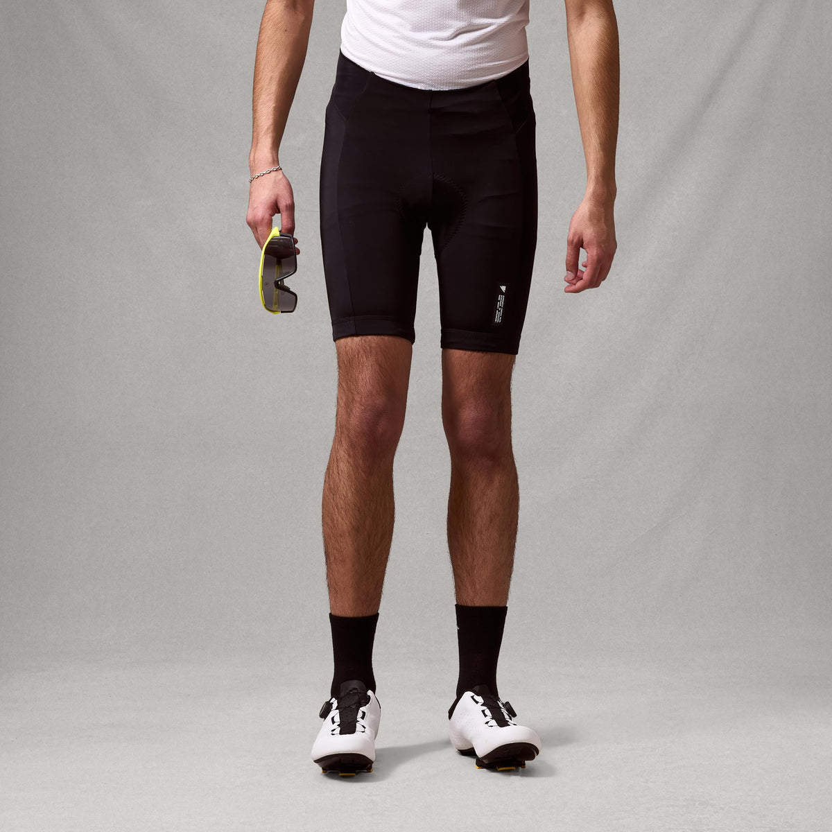 Mens 6 Panel Road Cycling Short Black by Endura – Nylon, Black, Model E4079BK/6