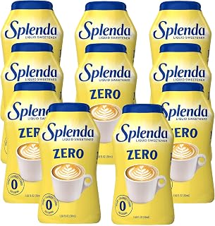 SPLENDA LIQUID Zero Calorie Sweetener drops, 1.68 Ounce Bottle (Pack of 10)