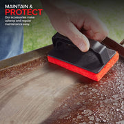 Modern Innovations 25 Piece / Red / Griddle Cleaning Kit Grill Scrapers